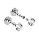 Marilyn Jewelled Labret Studs Internally Threaded (Steel)