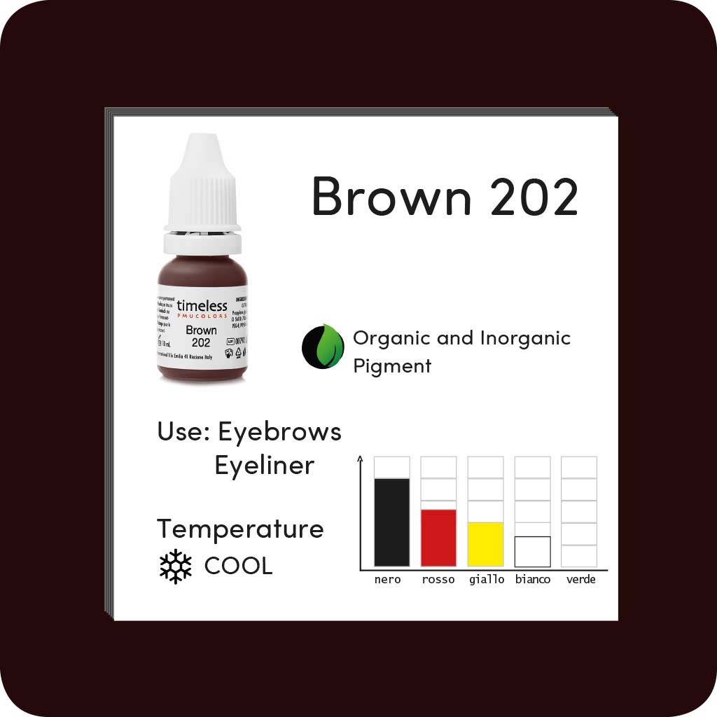 Timeless Colori PMU | BROWN 202 10ml