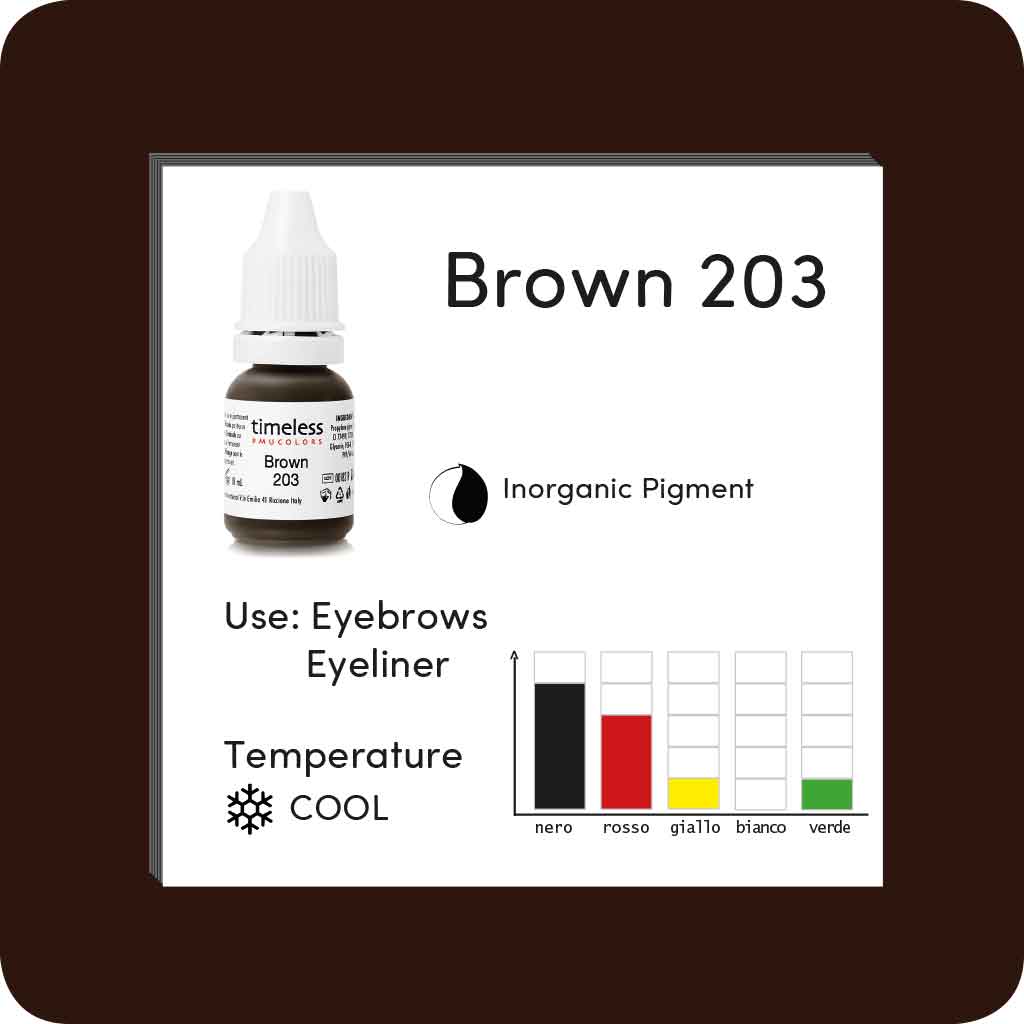 Timeless Colori PMU | BROWN 203 10ml