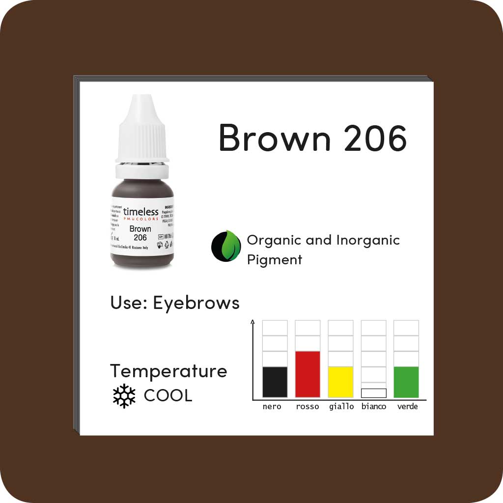 Timeless Colori PMU | BROWN 206 10ml