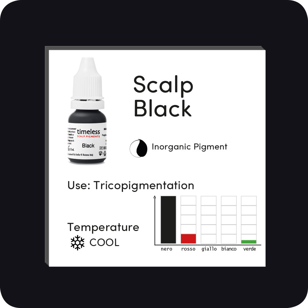 Timeless Colori Tricopigmentazione | Black 10ml