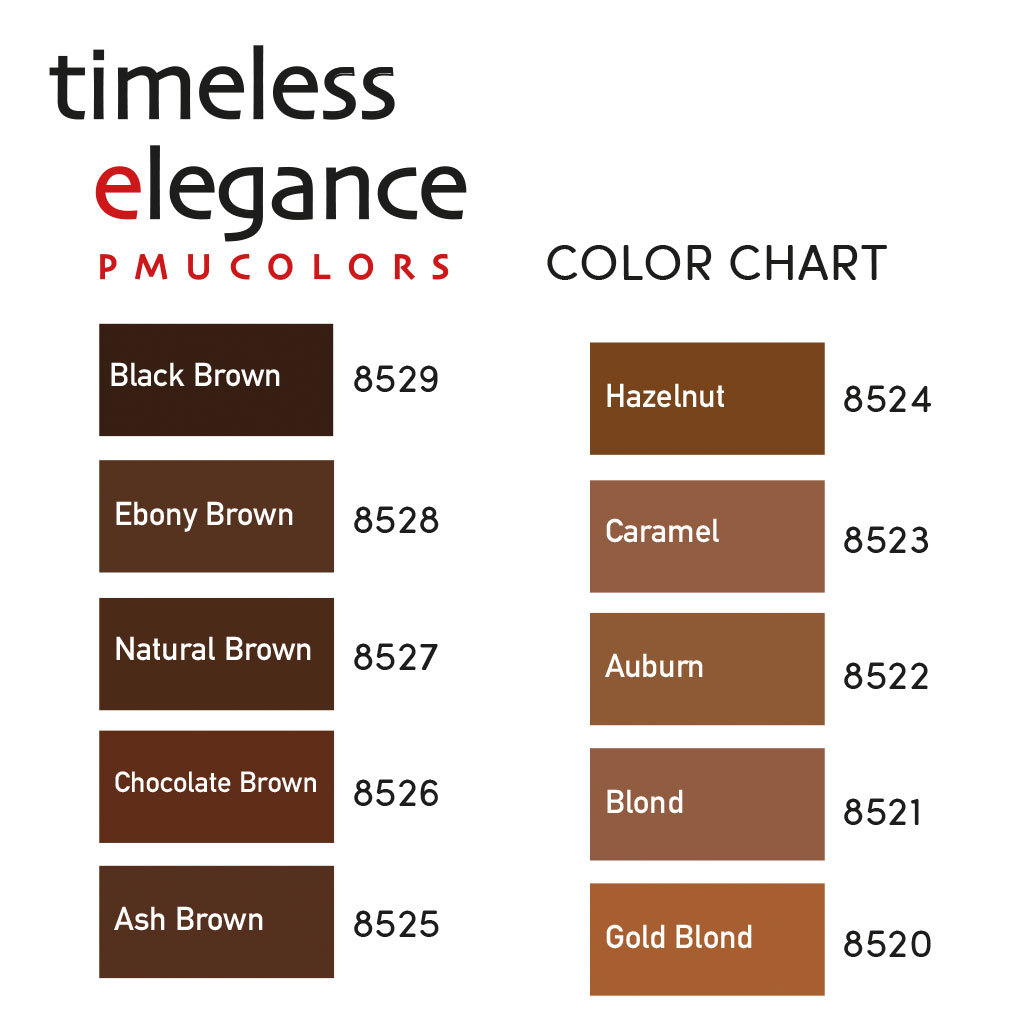 Timeless PMU Colors |  Ash Brown 10ml Elegance