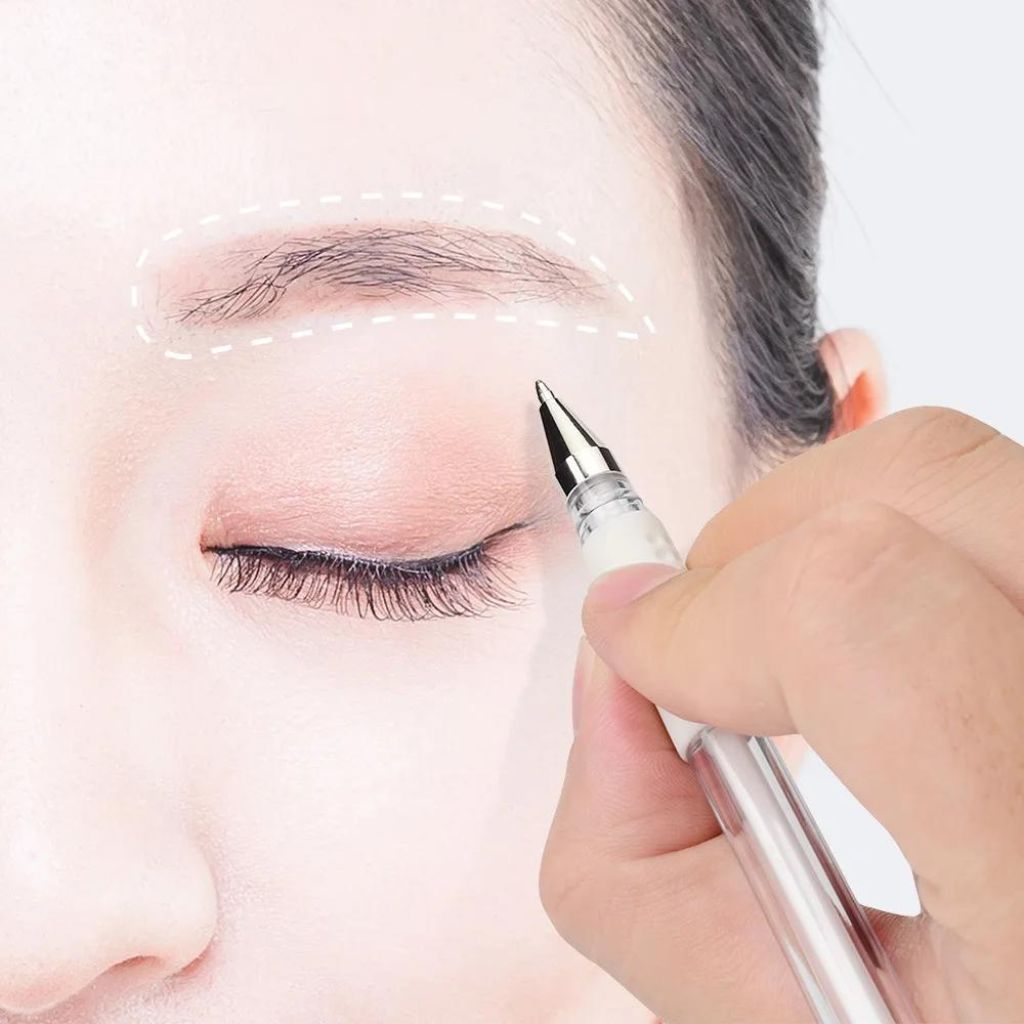 White Gel Pen for Eyebrow Project - Precision for Microblading and PMU