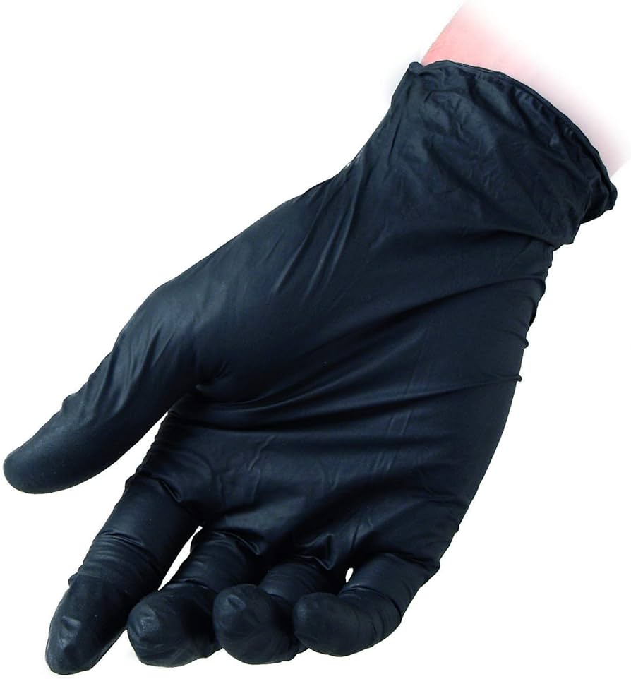 Reflexx 78 Black Nitrile Gloves