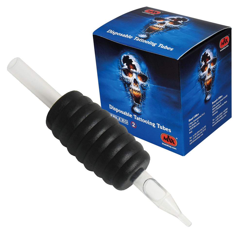 Sterile Griffstücke Black Rubber Grip Box 20 Stück