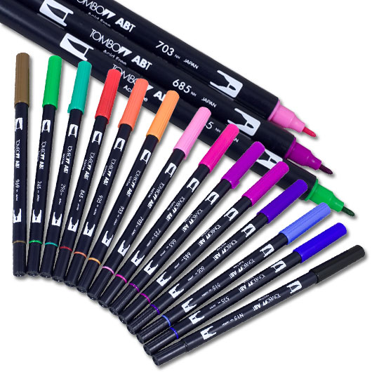 Tombow Kit - 15 Pennarelli Dual Brush