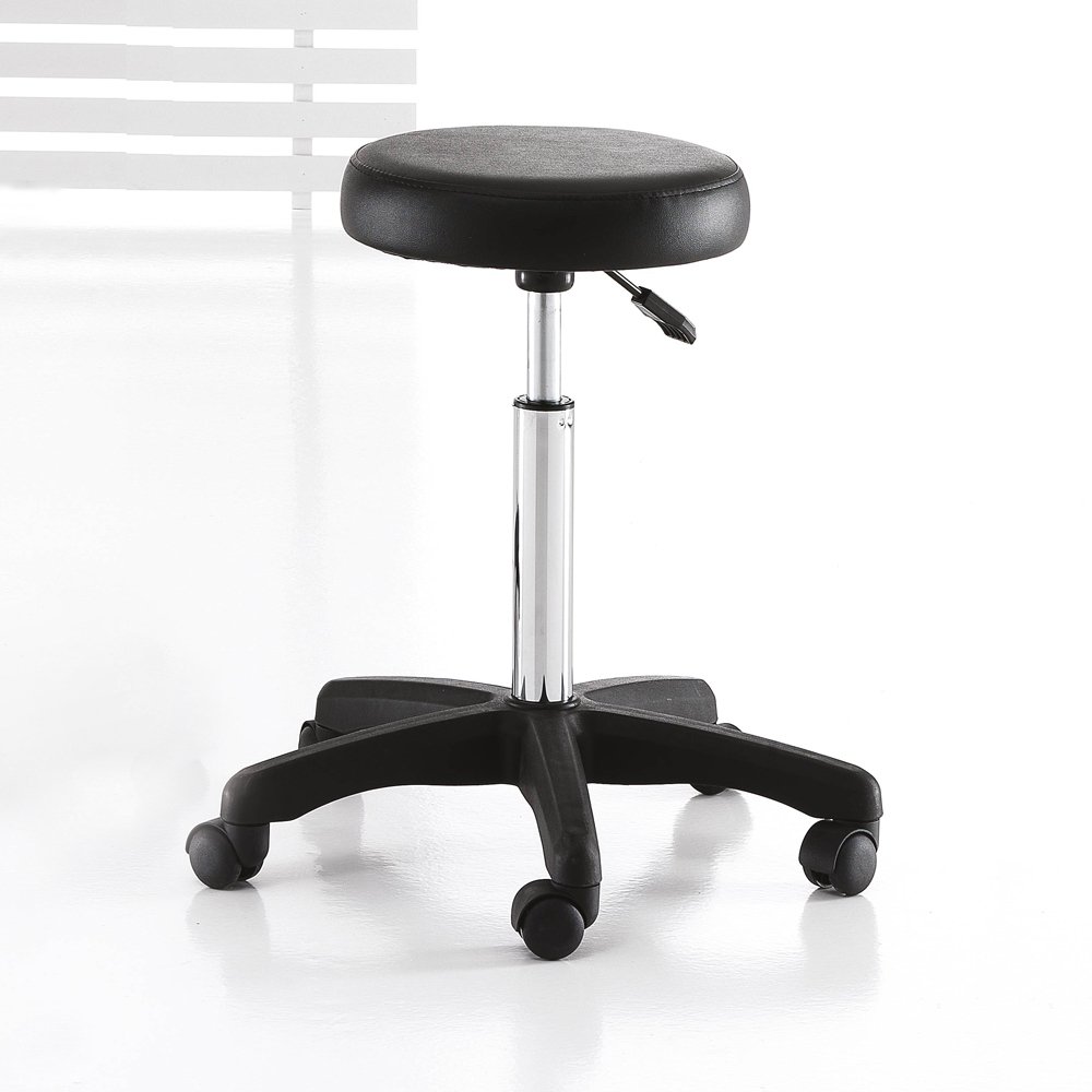 Round Black Tattoo Stool Ø 31cm