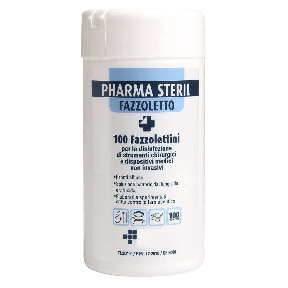 PharmaSteril Fazzoletti disinfettanti | 100 fazzoletti