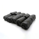 Protection de lit en CPE noire 10pcs.