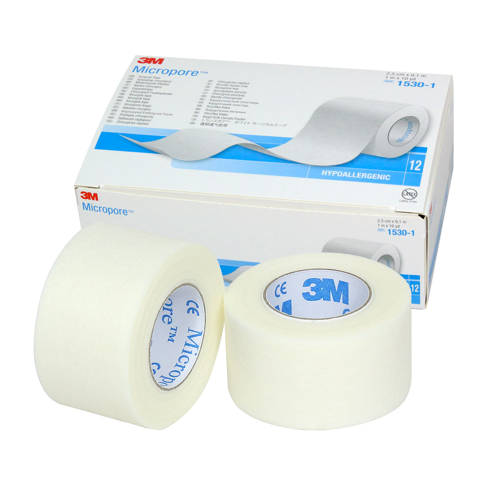 3M Micropore Nastro Ipoallergenico | 12 Rotoli