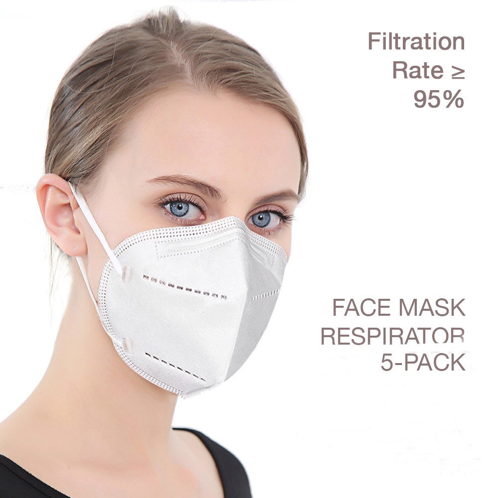 KN95 Masque RESPIRATEUR PRO Blanc 5pcs/box