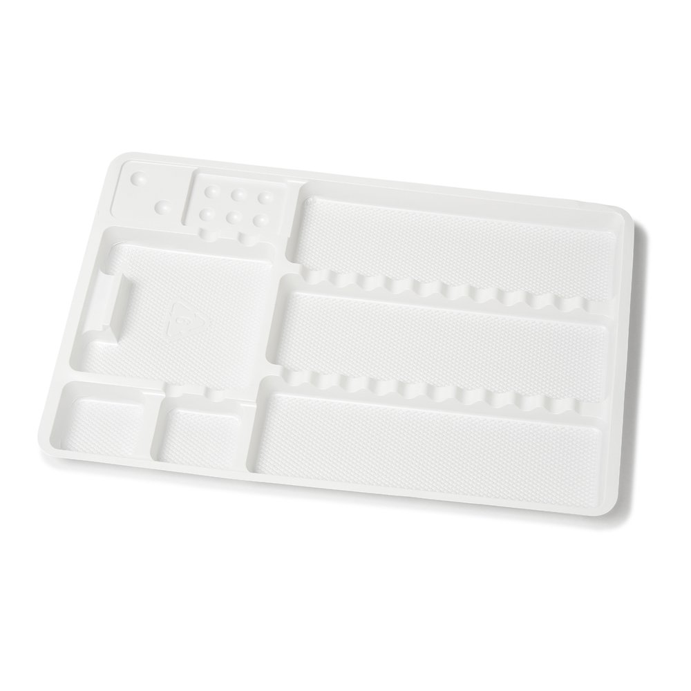 Bandeja de Plástico Desechable para Microblading y Maquillaje Permanente | 10 piezas