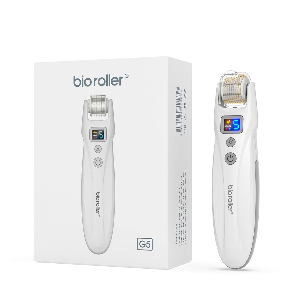 Bio Roller G5 EMS LED Micro Corriente Facial Rodillo - Estimula la regeneración celular y la reparación de la piel