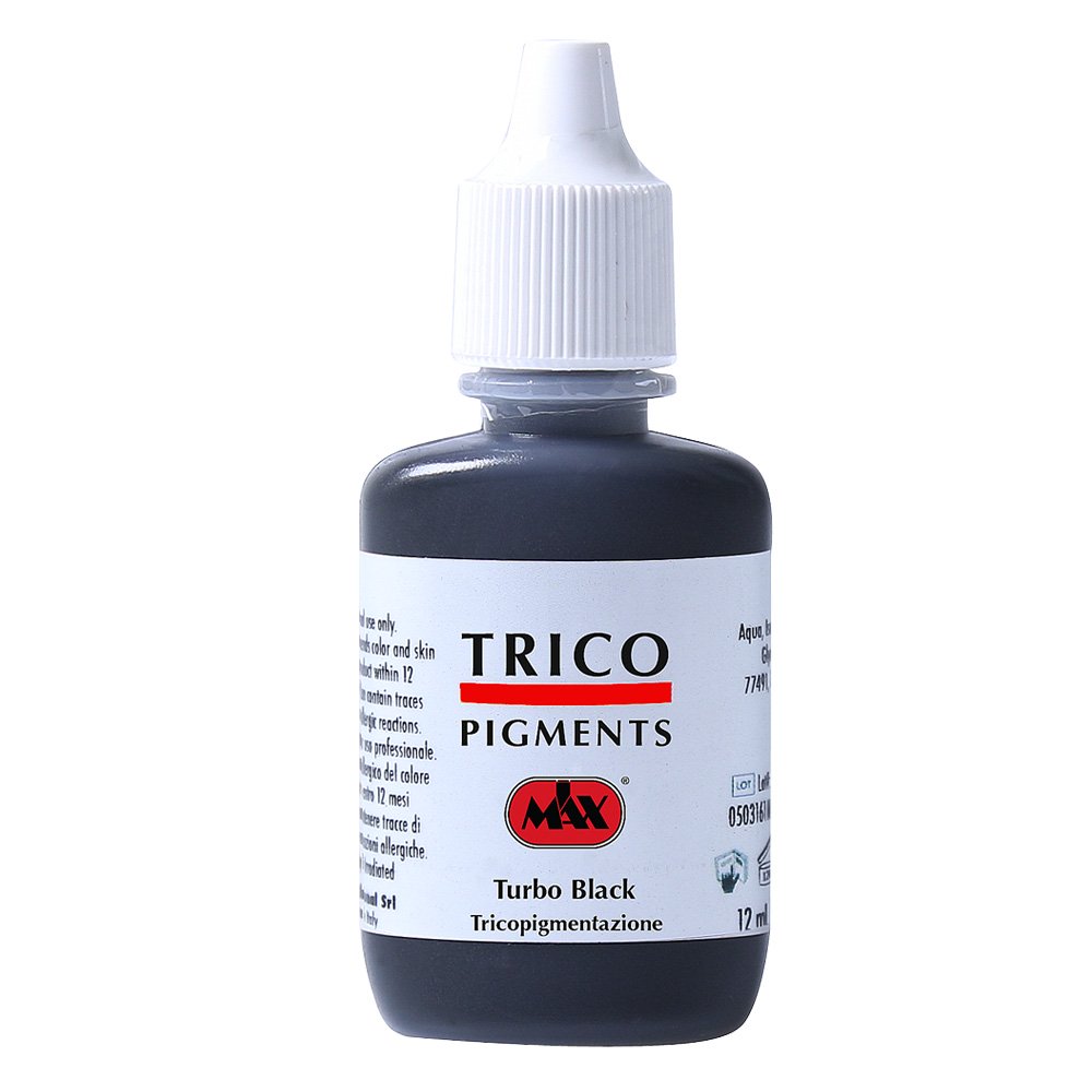 Trico Pigment Turbo Black 12ml Inchiostro da disegno non per tatuaggi