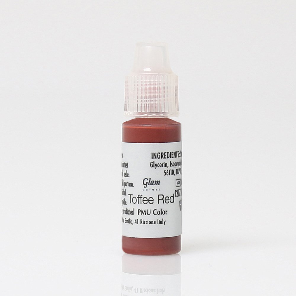 Glam Monodose Toffee Red 1x2ml Encre de dessin non destiné au tatouage