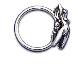 Charm Ring vertikal 1.6x12 Nackte Frau