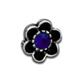 Ornamento Fiore Filetto 1.6mm Capri Blu