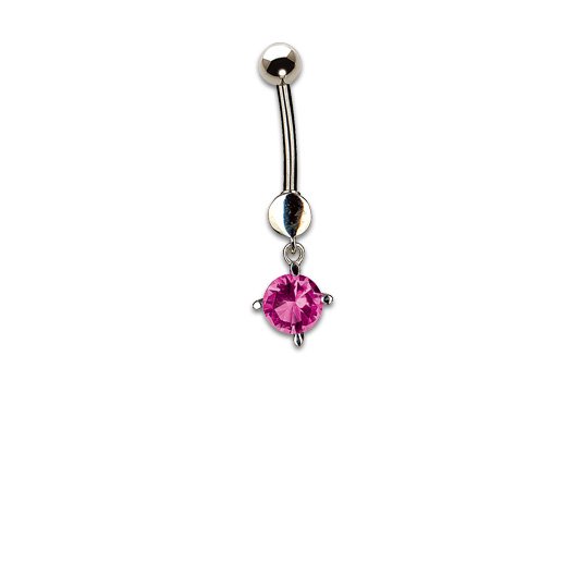 Hängender Zirkon 1.6x10mm Fuchsia