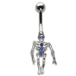 Skeleton 1.6x10mm Sapphire Blue