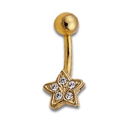 Navel Banana Zircon Star 1.6x9mm