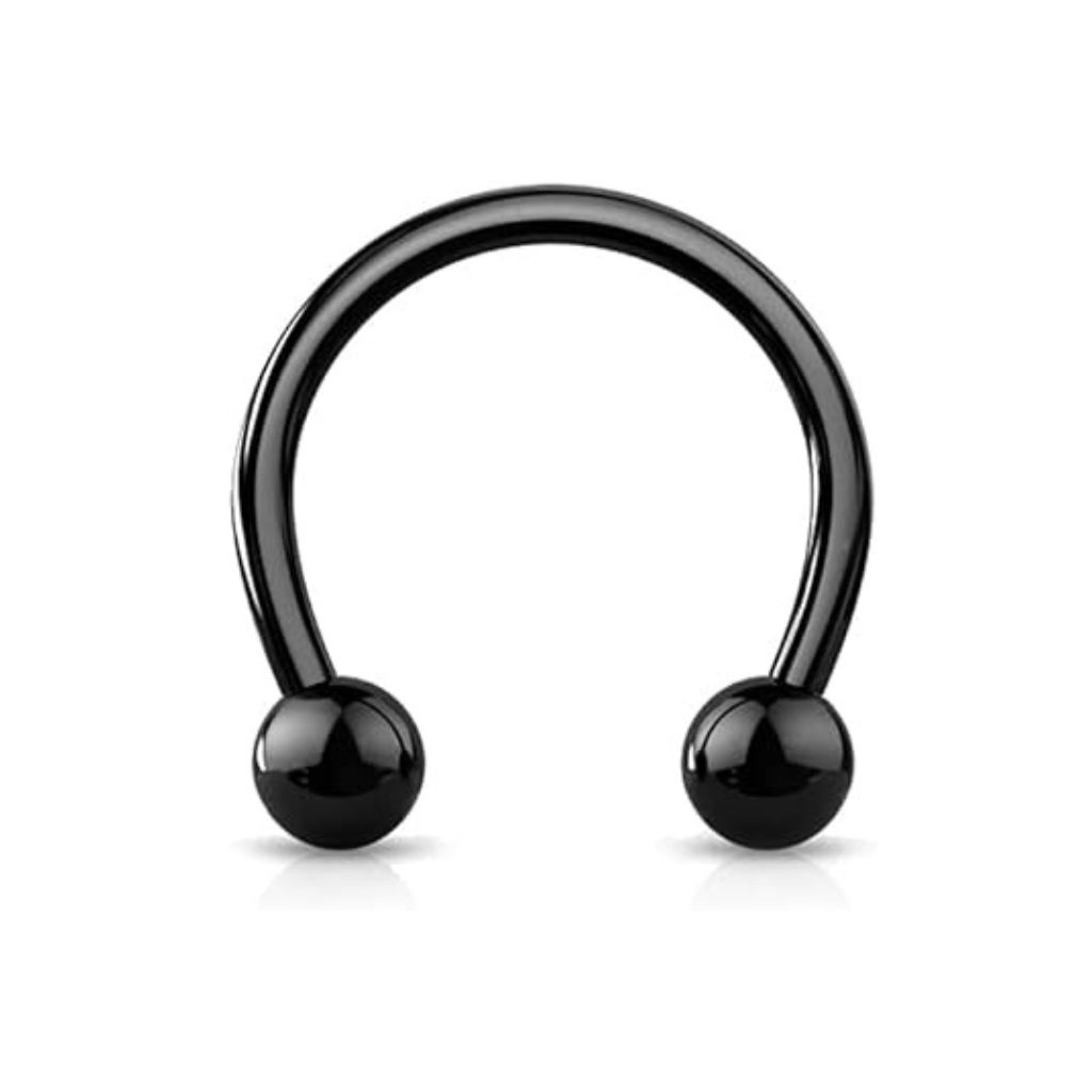 Black Circular Barbells (Acier)