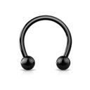 Black Circular Barbells (Acier)