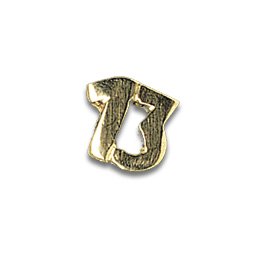 Tooth Jewellery Gold 3-D Lucky Number