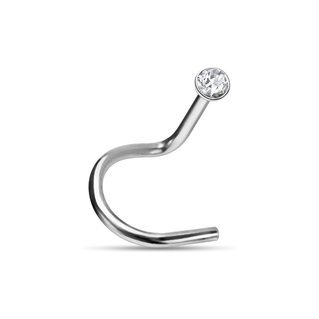 Micro Jewelled Nose Studs (Acier)