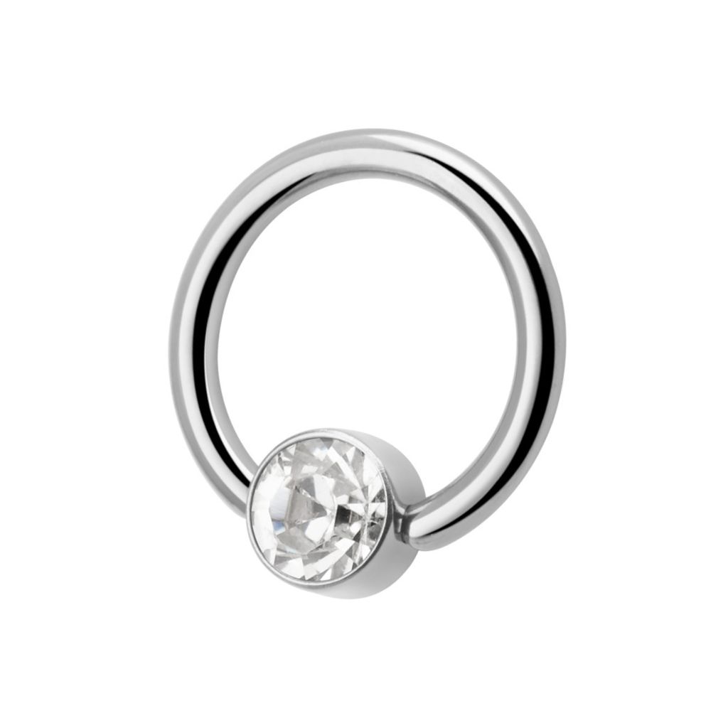 Jewelled Captive Bead Rings (Titane)