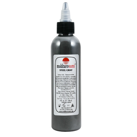 Makkuro Sumi Steel Gray 120ml (not for tattooing)