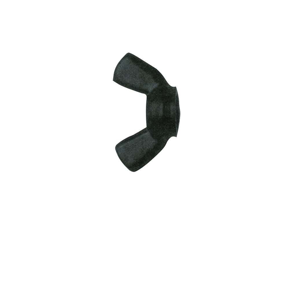 Black Nylon Wing Nuts 6/32 (4.7mm). 10 pcs.