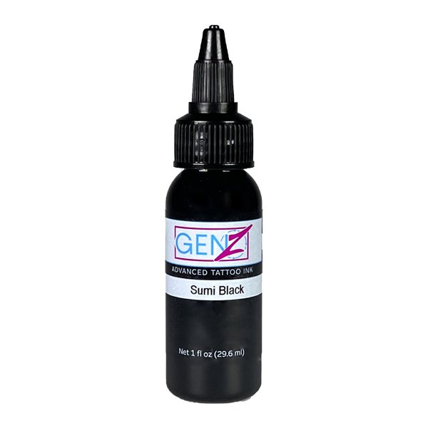 Intenze GEN-Z Black Sumi Japanese Tattoo Ink 30ml 