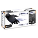 Reflexx 78 Schwarze Nitril-Handschuhe