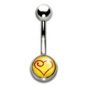 Navel Banana 1.6x10mm Heart