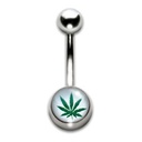 Navel Banana 1.6x10mm Cannabis Leaf