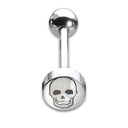 Tongue Studs 1.6x16mm Skull