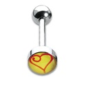 Tongue Studs 1.6x16mm Heart