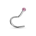 Micro Jewelled Nose Studs (Steel)