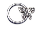 Charm Ring verticale 1.6x12 Farfalla