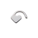 Silver Nostril Heart bent