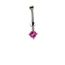 Hängender Zirkon 1.6x10mm Fuchsia