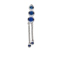 Double pendent zircons 1.6x10mm Sapphire Blue