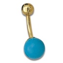 Navel Banana with Turquoise 1.6x9mm