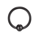 Captive Bead Rings Sfera in Ematite (Titanio Nero)