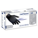 Reflexx 44 Guantes de Látex Negros