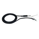 Clipcord en Silicone Noir 2,4m Fiche Jack